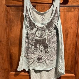 Fox High-Low Graphic Tank